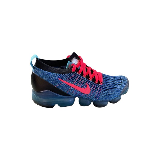 MEN 2019 NIKE AIR MAX VAPORMAX FLYKNIT 3.0 BLUE FURY CRIMSON [AJ6900-401] 9.5 US - Picture 1 of 11